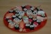 Sushi-Röllchen mit Seezunge