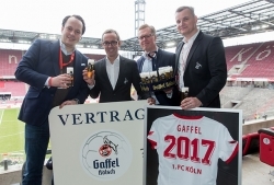 Gaffel bleibt für drei weitere Jahre die exklusive Kölsch-Marke beim 1. FC Köln